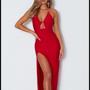 WFB Take Me Back Maxi Dress size XS red